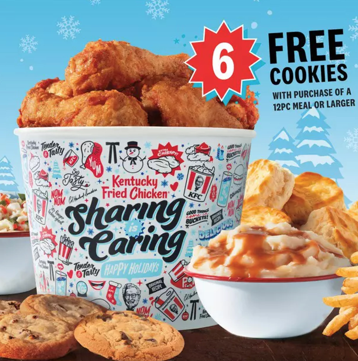 KFC Sharing is Caring Christmas Bucket 